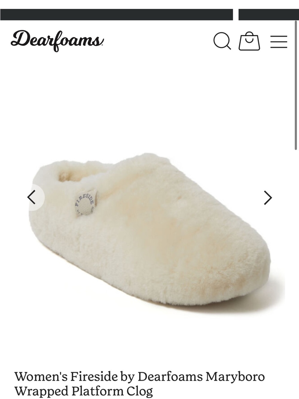 Fireside Cream Plush Slip-On Slippers
